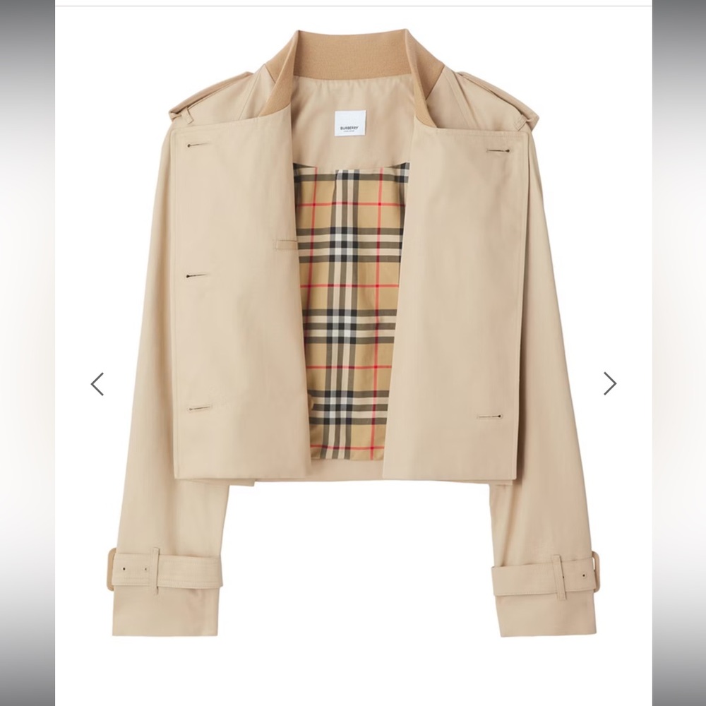 Burberry Cropped Trench Jacket